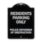 Signmission Parking Residents Parking Police Informed of Obstruction Aluminum Sign, 24" x 18", BS-1824-23355 A-DES-BS-1824-23355 - alternate 1
